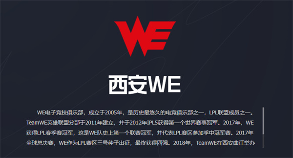 WE团队春季比赛的球员名单 2025WE最新阵容