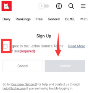 Lezhin怎么切换中文