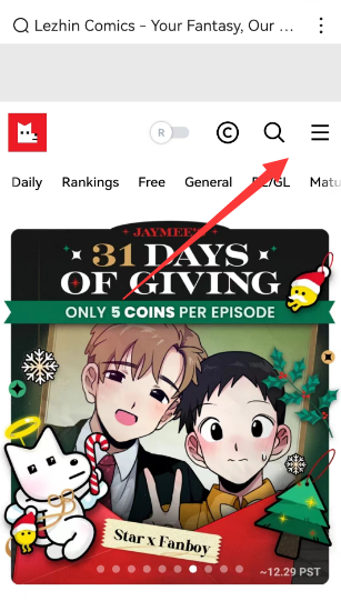 Lezhin怎么切换中文