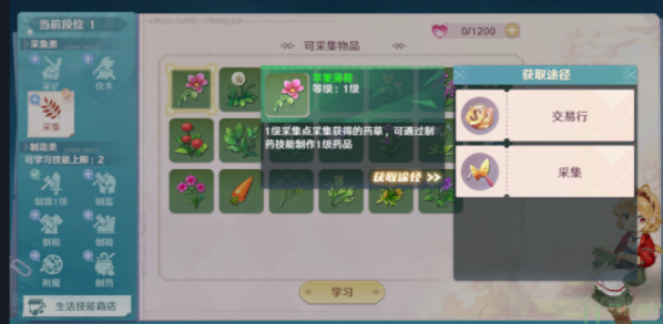 魔力宝贝旅人生活技能选什么