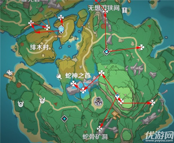 原神鬼兜虫采集路线 荒泷一斗突破材料鬼兜虫速刷攻略